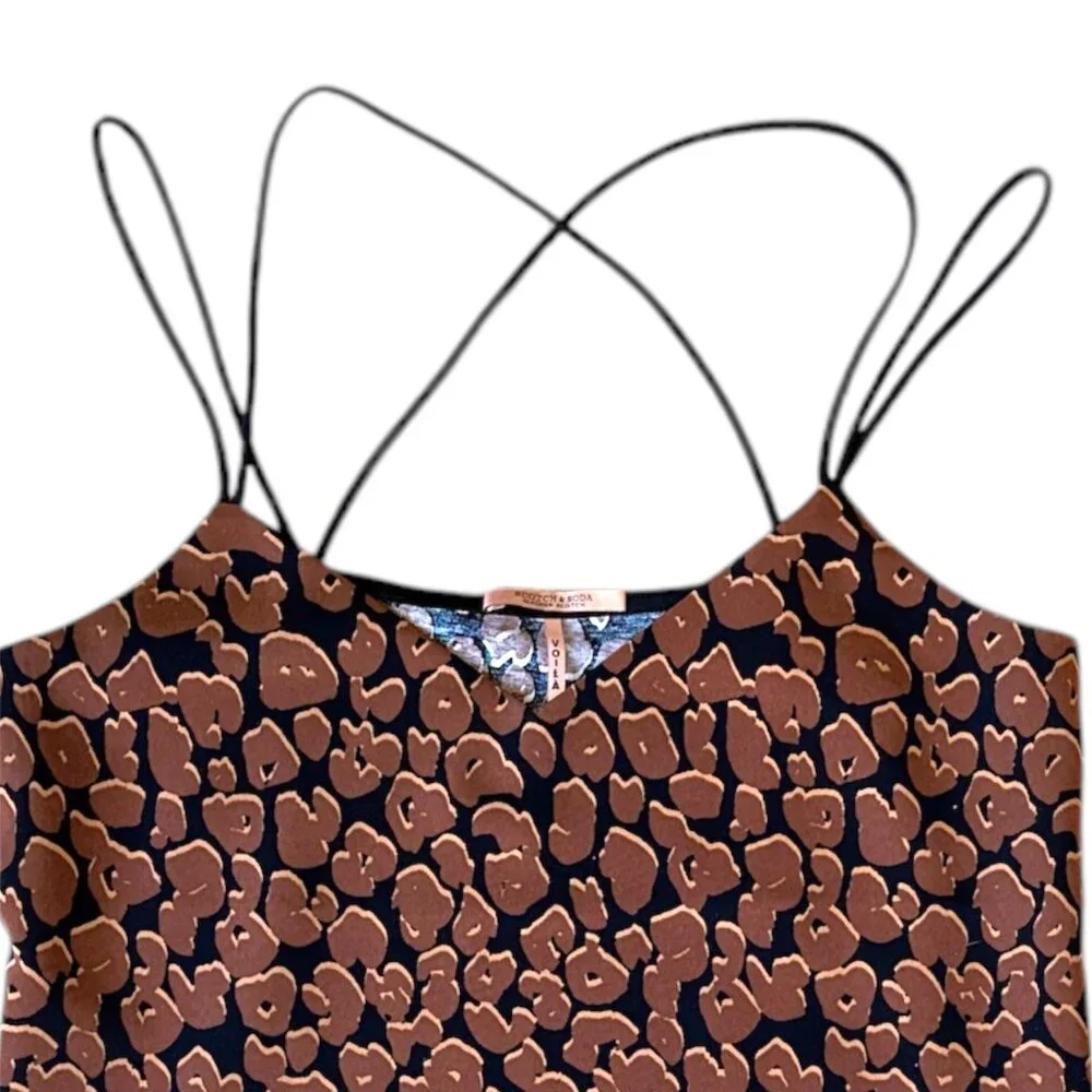 Scotch & Soda maison scotch jersey leopard camisole tank - Picture 5 of 5